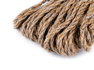 Geflochtene Juteschnur mit Lurex Ø 5 mm
