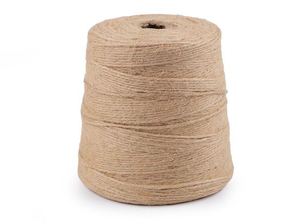 Premium 3 mm Jutegarn zum Stricken, Häkeln und für kreative Handarbeiten