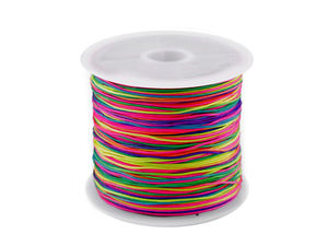 Premium runde Polyester-Schmuckkordel (0,5 mm) - Reißfestes Garn für Makramee, Shamballa & Perlenarbeiten