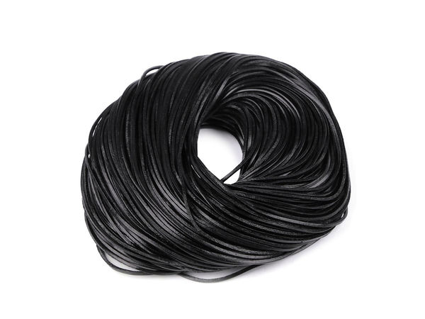 Premium-Flachlederband (2 mm Breite) für Schmuckherstellung & Bastelarbeiten