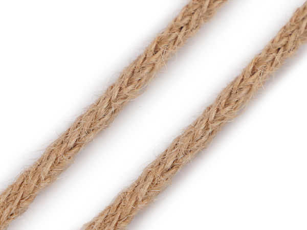 Premium geflochtene Juteschnur (6 mm) - Hohles Bastelseil aus Naturjute für Floristik und Heimdeko