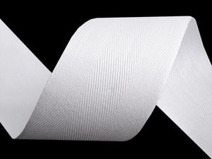 Premium 40mm Fischgrat-Köperband - Strapazierfähiges gewebtes Band für Kordeln, Bekleidung und Bastelarbeiten