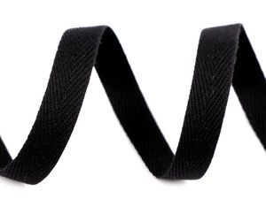 Premium Baumwoll-Köperband (10 mm Breite) - Strapazierfähiges Band zum Nähen, für Kordelzüge und Bastelarbeiten