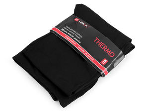 Premium Herren-Thermo-Unterhose mit hohem Baumwollanteil und Knopfleiste - Schwarz
