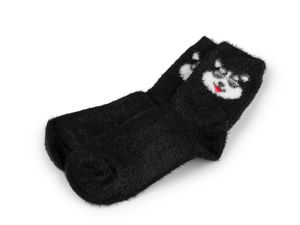 Warme Kindersocken, Hund