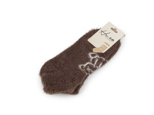 Premium Damen Kuschelsocken mit Teddy-Motiv - Warme flauschige Knöchelsocken und Schlafstrumpfwaren