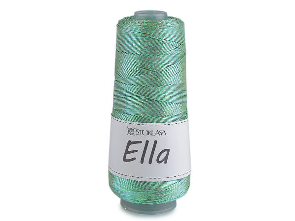 Ella Premium Metallic Strick- und Häkelgarn (200g) – Schimmerndes dickes Garn für Handarbeiten, Taschen und Schmuck