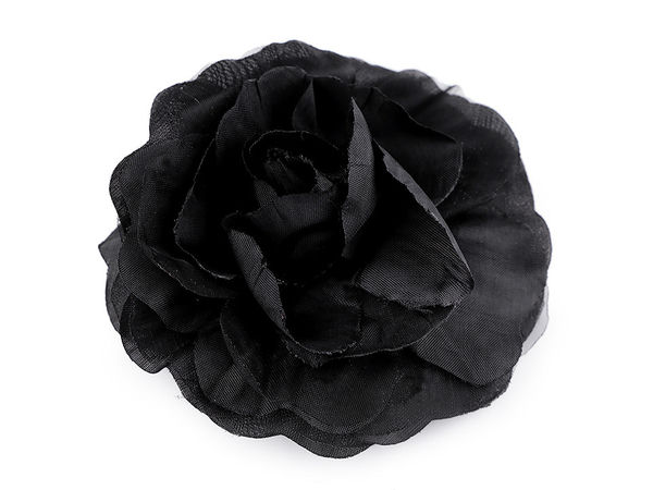 Brosche / Rose mit Clip Ø 10 cm
