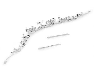 Hochzeits-Haarschmuck mit Strasssteinen / Braut-Haarnadel