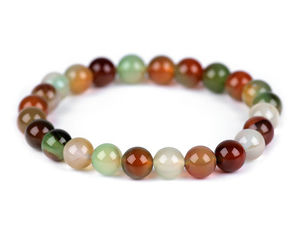 Armband Achat bunt, synthetischer Mineralstein