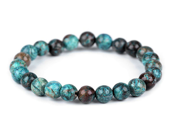 Mineralperlen-Armband Chrysokoll