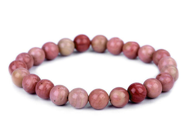 Mineralperlen-Armband Rhodonit