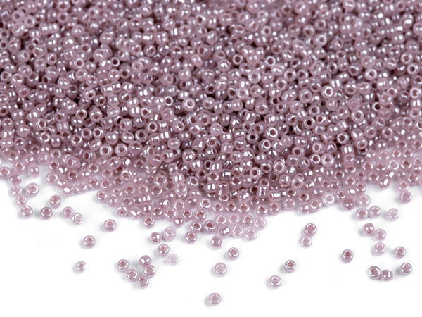 Premium Rocailles-Perlen 15/0 (1,5 mm) - Opakes Perlmutt-Finish