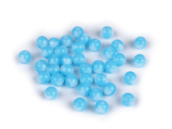 Premium Acryl-Bastelperlen mit Herzmuster (8 mm) - Glatte Kunststoffperlen für Schmuckherstellung & DIY-Projekte