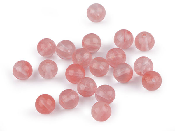 Synthetische Kirschquarz-Mineralperlen, 7 mm - Premium-Edelsteinperlen für die Schmuckherstellung und kreative Bastelarbeiten
