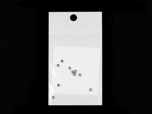 Premium 2,5 mm Edelstahl-Quetschperlen rund für die Schmuckherstellung (10er-Pack)