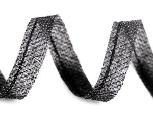 Asymmetrisches Formband mit Verstärkungsfaden - 12 mm aufbügelbares Vlies-Nahtband