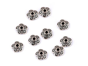 Metall-Perlenkappe Ø8 mm Blüte