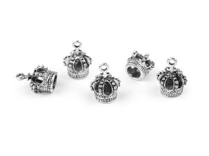Metallanhänger Krone / Charm-Anhänger 12x16 mm