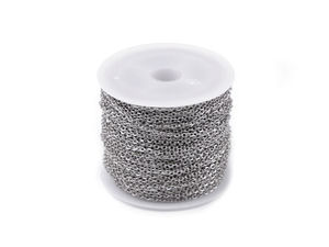 Edelstahlkette, Breite 1,2 und 1,5 mm