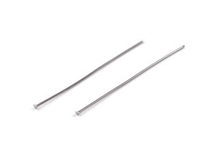 Premium-Nietstifte aus Edelstahl für die Schmuckherstellung - 40 mm (Platin-Finish)