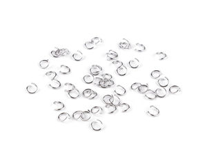 Premium Edelstahl-Spaltringe - Platin-Finish (6 mm & 7 mm)