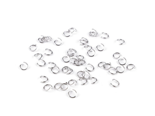 Premium Edelstahl-Spaltringe - Platin-Finish (6 mm & 7 mm)