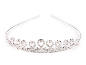 Elegantes Strass-Tiara-Haarband - Festliche Krone für Hochzeiten, Abschlussbälle und Schönheitswettbewerbe