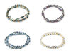Premium elastische Perlenarmbänder aus beschichtetem Hämatit – 2er-Set elegante Stretch-Armbänder – Bild 9
