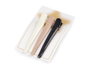 Haarclips aus Metall mit Zahnung