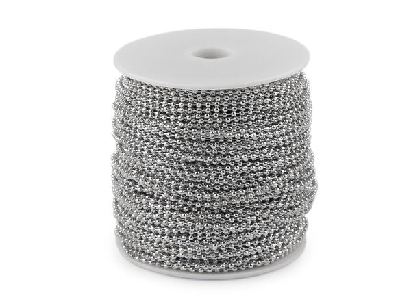 Premium-Metallkugelkette 2,4 mm - Vielseitige Kurzwaren- und Etikettierschlaufe