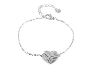 Edelstahl-Armband mit Herz