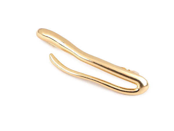 Elegante französische Haarspange aus Metall im minimalistischen Design - Premium-Haarschmuck