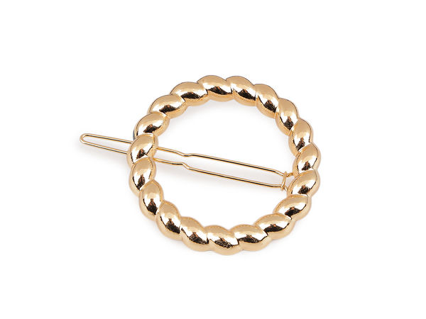 Minimalistische Metall-Haarspange mit Klickverschluss - Elegantes Accessoire mit edlem Glanz