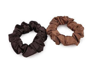 Eleganter Satin-Scrunchie - Schonendes elastisches Haargummi und Zopfhalter für Alltags- und Festtagsfrisuren