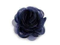 Elegante Organza-Blütenbrosche - Hochwertige Anstecknadel in Rosenform für Jacken, Kleider und Handtaschen (Ø 9 cm)