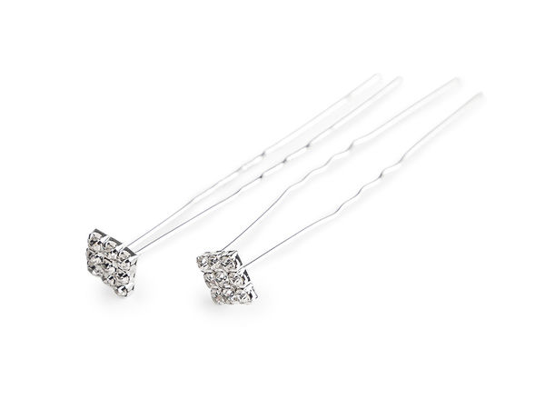 Strass-Haarnadeln Ø 12 mm 4er-Set – Dekorative Kristall-Haarnadeln für Braut-, Abiball- & Festfrisuren