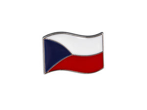Tschechien Flagge Mini-Brosche - Kleiner Ansteckpin für Revers, Mützen & Taschen