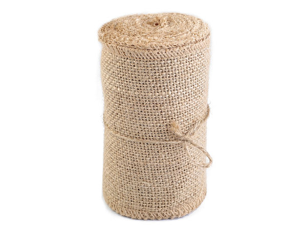 Premium Juteband-Rolle Natur (13 cm Breite) für rustikales Basteln, Floristik und Event-Dekoration