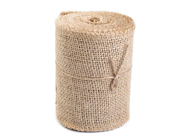Premium-Juteband-Rolle aus Naturjute (10 cm Breite) für rustikale Bastelarbeiten und Event-Dekoration