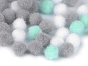 Dekorative Mini-Pompons (8mm & 10mm) - Verschiedene Farben für DIY-Kurzwaren, Kleidung und Accessoires