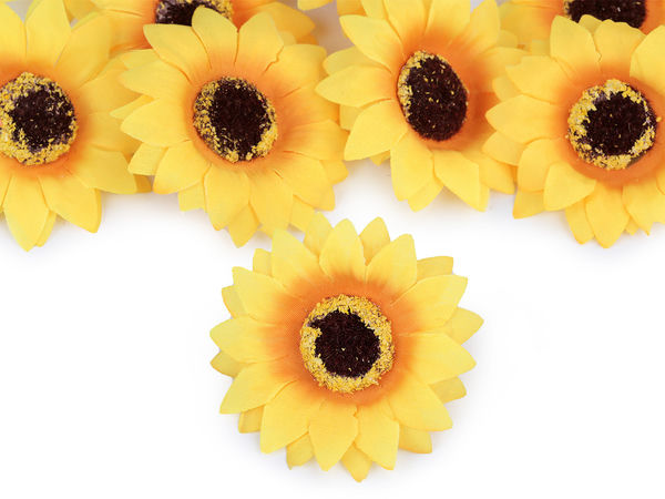 Künstlicher Sonnenblumenkopf Ø 7 cm