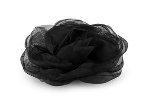 Elegante Organza-Rosen Stoffblumen-Applikationen (8 cm) zum Aufnähen und Aufkleben für Bastel- und Handarbeiten