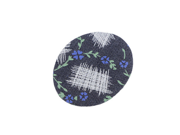 Bügelflicken, oval 5,5 x 7 cm