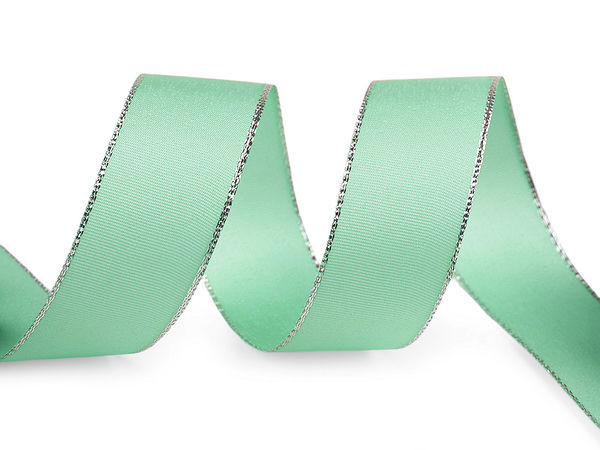 Taftband Breite 25 mm mit Lurex