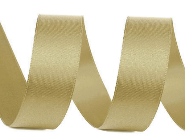 Premium doppelseitiges Satinband (24mm) - Elegantes hochglänzendes Dekoband für Näharbeiten, Bastelprojekte und Bekleidung