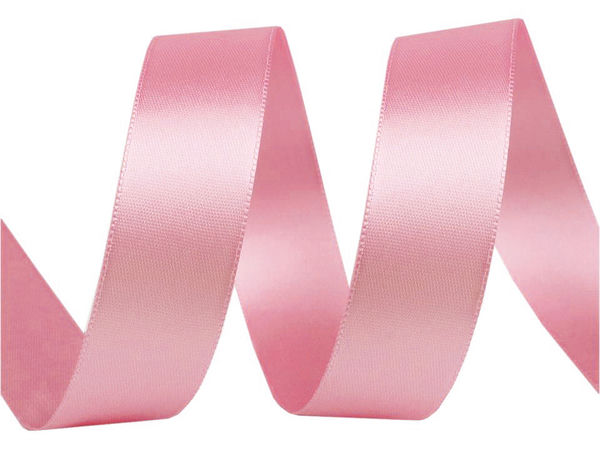 Premium doppelseitiges Satinband (24mm) - Elegantes hochglänzendes Dekoband für Näharbeiten, Bastelprojekte und Bekleidung
