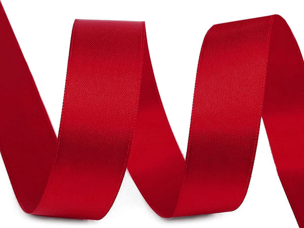 Premium doppelseitiges Satinband (24mm) - Elegantes hochglänzendes Dekoband für Näharbeiten, Bastelprojekte und Bekleidung
