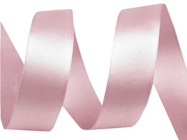Premium doppelseitiges Satinband (24mm) - Elegantes hochglänzendes Dekoband für Näharbeiten, Bastelprojekte und Bekleidung