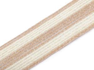 Premium Juteband (25 mm) - Dicht gewebtes Dekoband aus Jute für Blumengestecke, Kränze und Wohndekoration